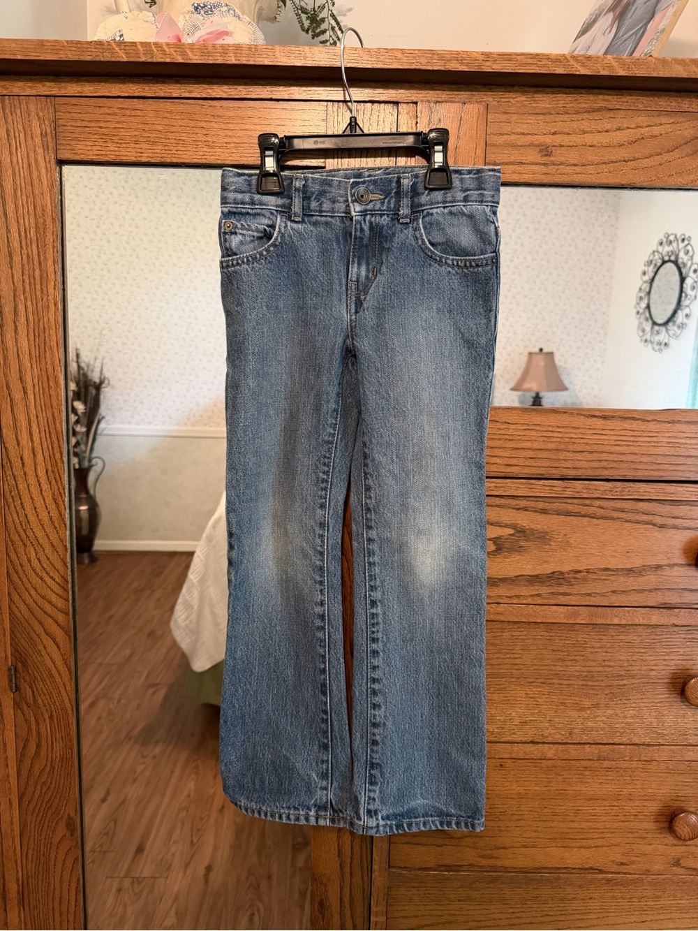 Boys Basic Bootcut Adjustable Waist Jeans Size 7S